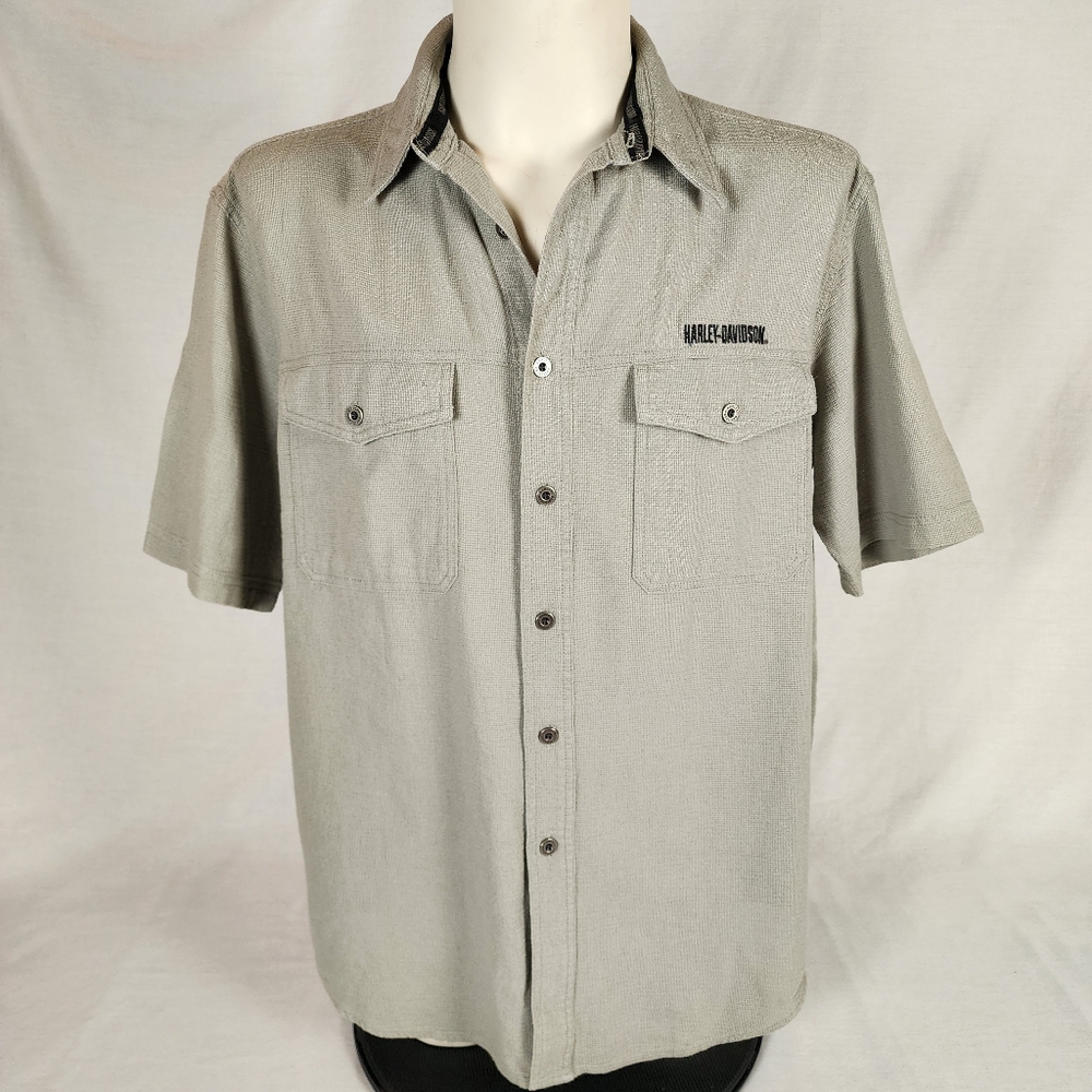 Harley Davidson Linen Style Shirt (L)